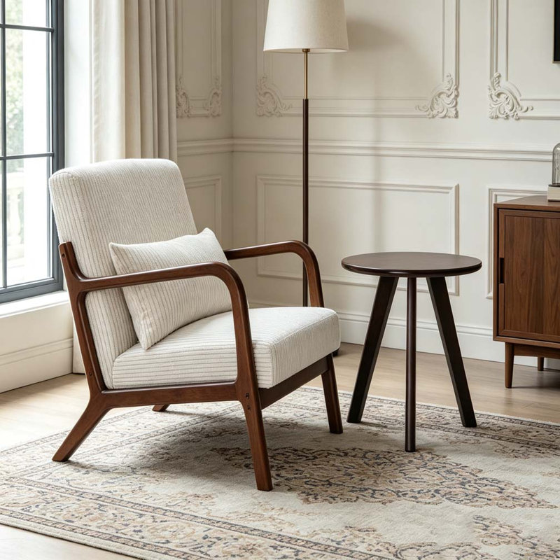 Ensemble de chaise d'appoint et table basse Modern, Beige
