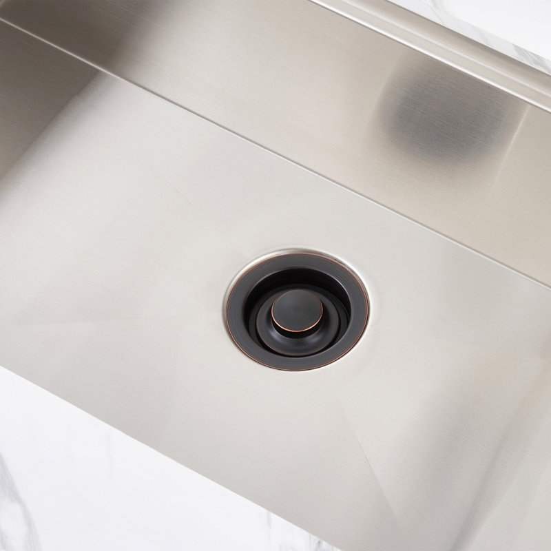 Kitchen Sink Garbage Disposal Flange and Stopper, Oil Rubbed Bronze
