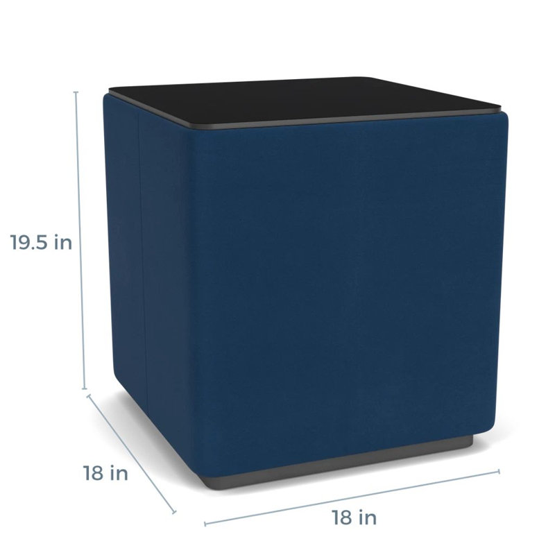 Table de salon avec plateau en stratifié Darsey, 20", Nuit noire, Gris anthracite; Patriot Plus Blue Ridge
