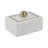 Scarbrough Decorative Box Marble Stone Metal Brass Modern Storage Container with Removable Lid Contemporary Accent Box for Shelf or Tabletop Display Home Organizer Accessory Modern Design-89082145-89082147