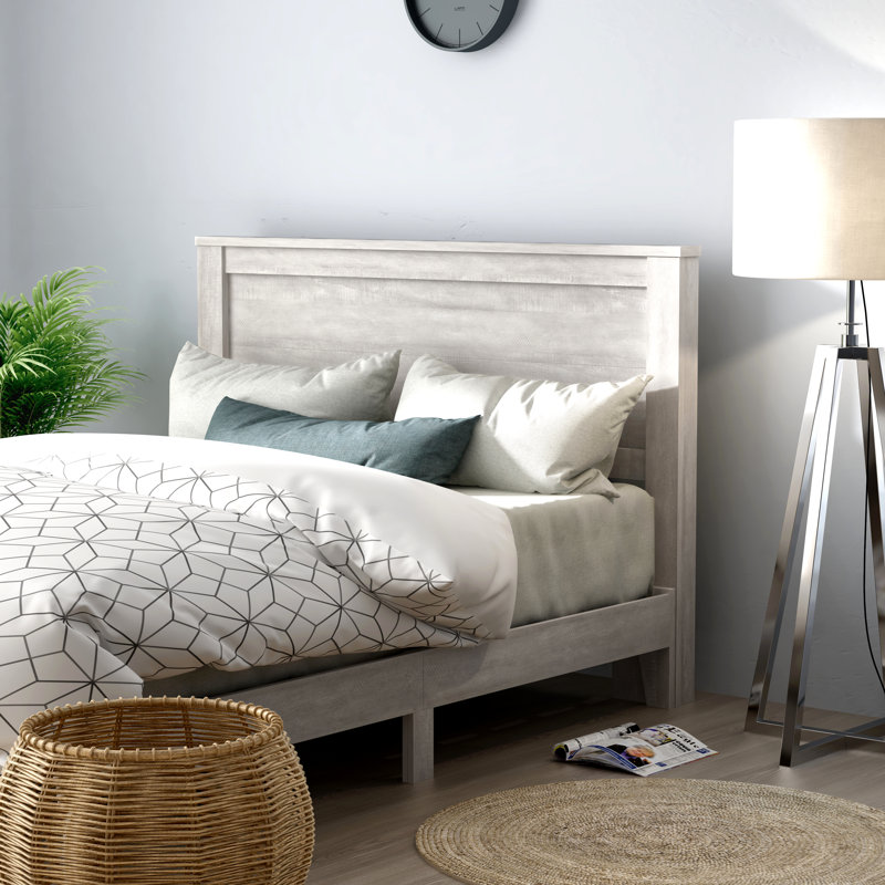 Tevrat Panel Headboard, Dusty Gray Oak, Full/Queen