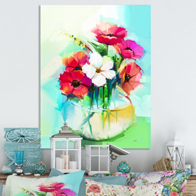 Fleurs de gerbera délicates aux couleurs pastel II - Peinture