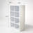 8 Cube White Storage Bookcase