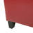 Upholstered PU Leather Storage Ottoman, Solid Wooden Legs
