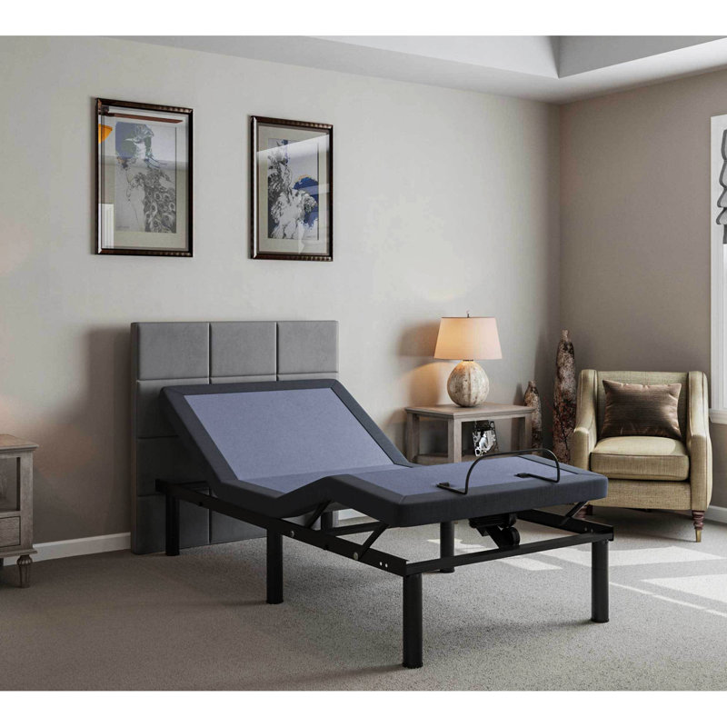 Base de lit simple TG réglable avec mémoire - tête et pied réglables, capacité de 850 lb, mémoire programmable, réglage de pleine portée, flash intégré