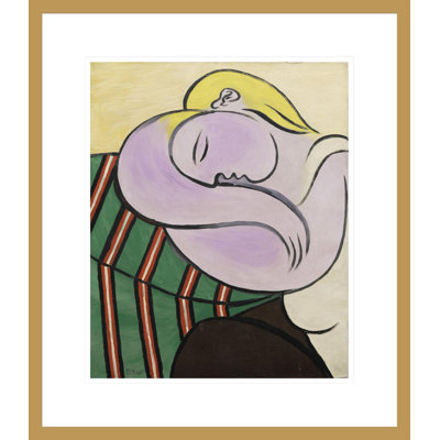 «Femme aux cheveux jaunes» par Pablo Picasso, impression giclée sur cadre