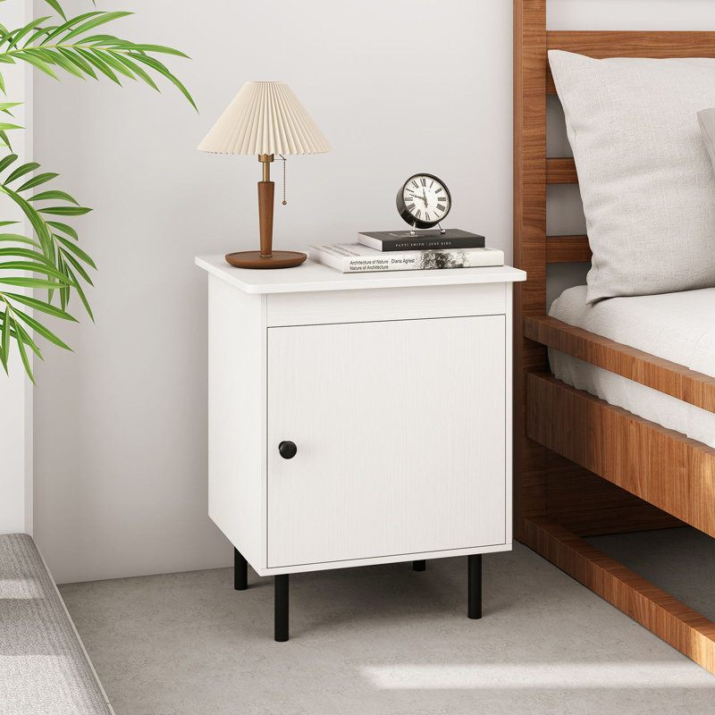 51cm W Metal Bedside Table