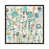 Toile encadrée de bois rustique foncé
