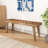 Wood Chevron Dining Bench-1507806678