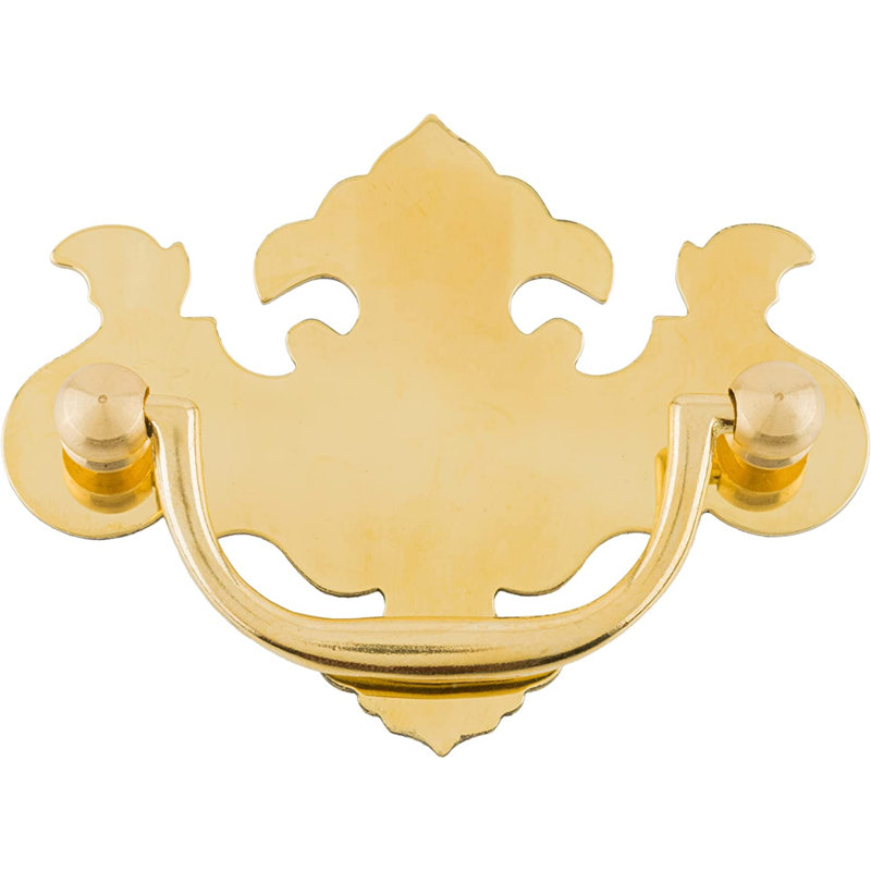 Chippendale Drawer Bail Pull, Antique Brass