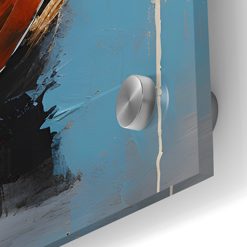 «Les Paul 8» par Sean Parnell, art mural en verre acrylique, H 48 po x l 24 po