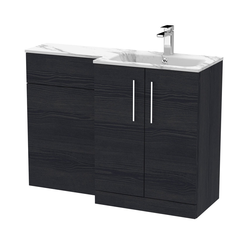 Arno 1105 mm Bathroom Vanity, Charcoal Black