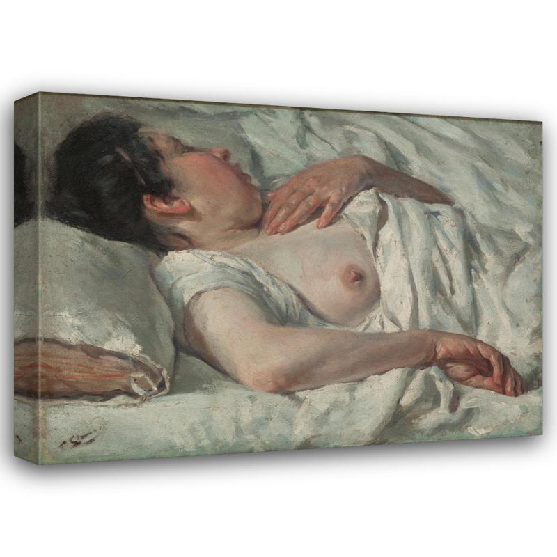 «Woman Sleeping» par Francesc Gimeno - Art mural sur toile tendue avec châssis, H 40 po x l 28 po