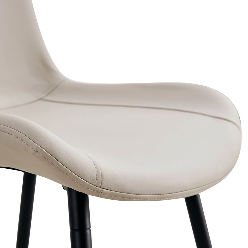 Table de salle à manger avec 8 chaises rembourrées, table de salle à manger de style moderne avec tablette de rangement