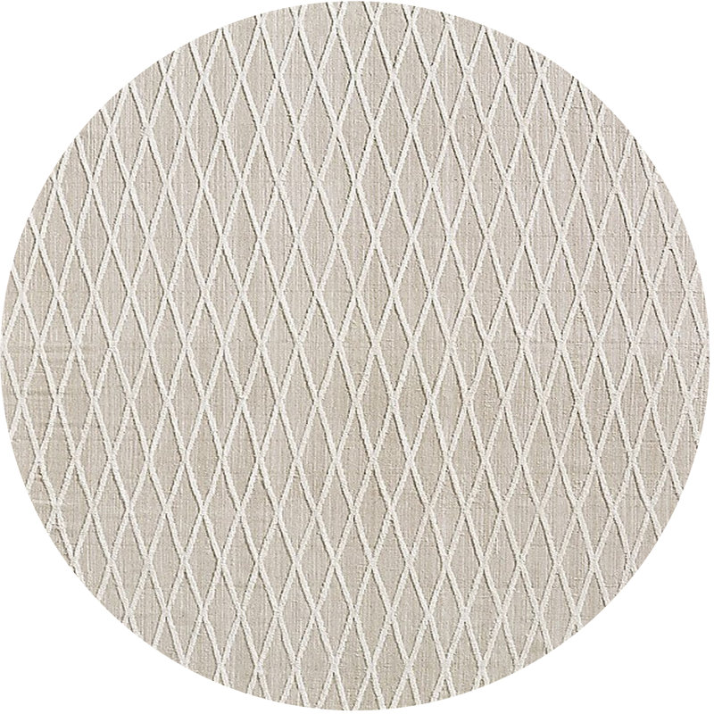 Tapis gris clair Briese, Rond 6 pi