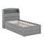 Base de lit plateforme simple avec tête de lit avec rangement à DEL, lit gigogne et tiroirs-1734385867