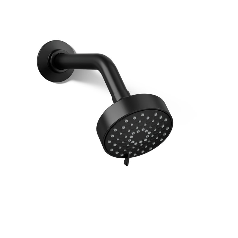 Awaken G90 Flood Fixed Shower Head, Matte Black, 2.5 GPM