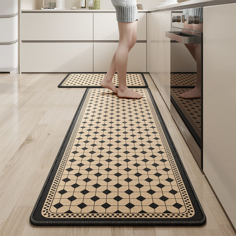 Ensemble de 2 tapis de cuisine antidérapants lavables