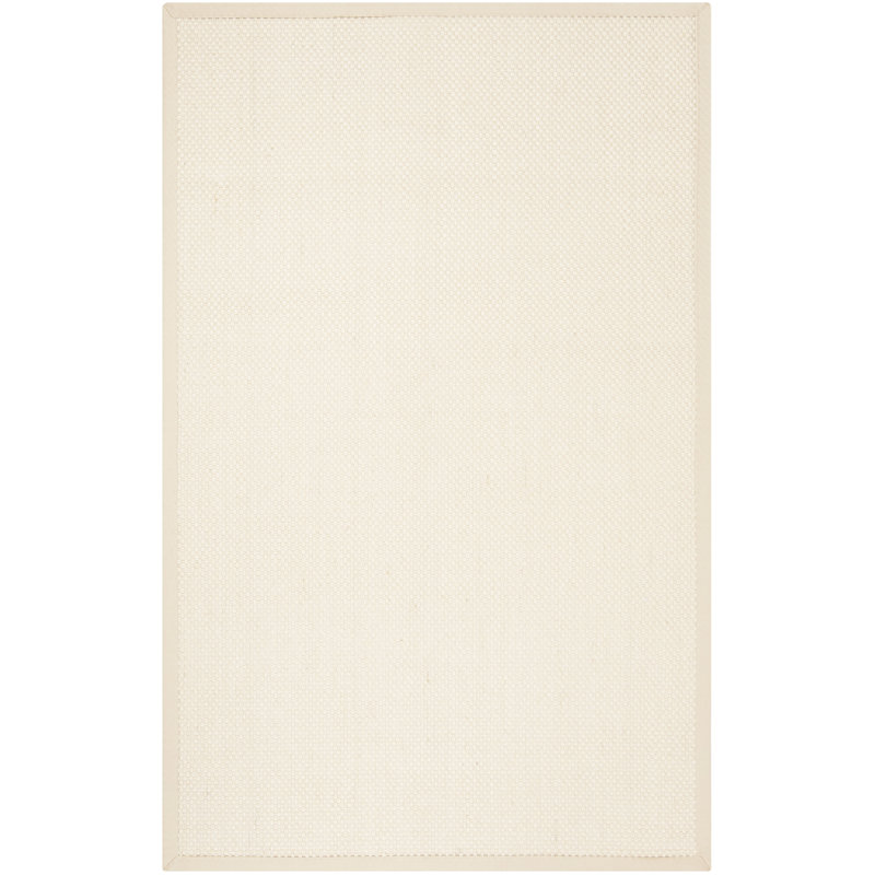 Tapis de couleur unie en fibre de sisal Chaidez, Rectangulaire 3 pi x 5 pi