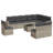  Patio Sofa Set Light Gray