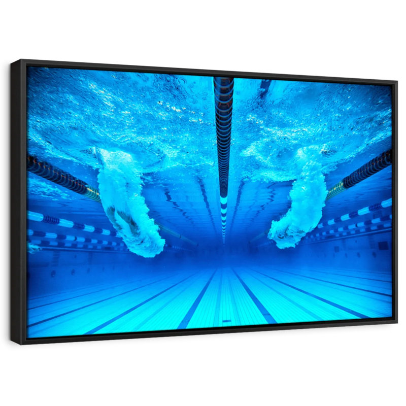 " Swimming Contest Wall Art ", 27" H x 40" W