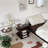 Modern Acrylic Wave Side Table with Multi-Tier Storage - Clear & Smoked Brown Finish-175919866