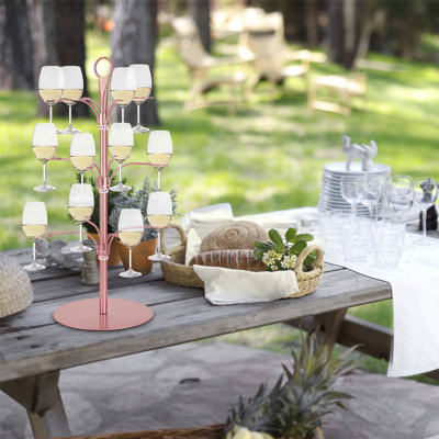 Présentoir à boisson Rose-Gold Champagne Tower