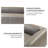 Beatryce 80" Genuine Leather Tuxedo Arm Sofa-1586809090