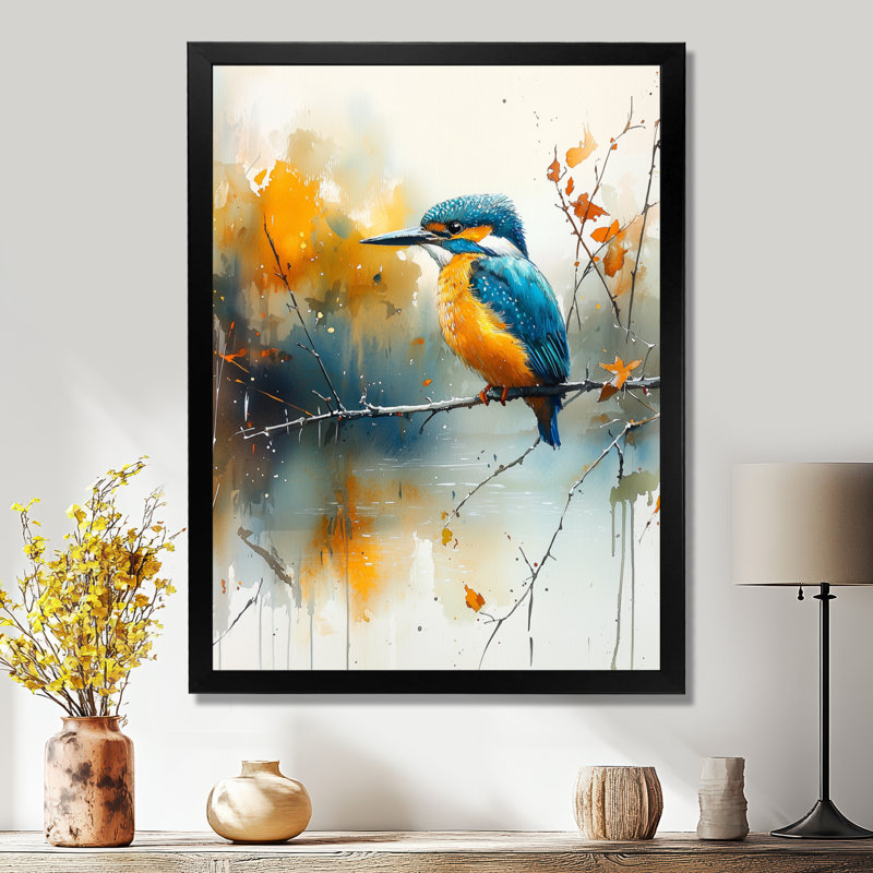 Sharleen - Animals Wall Art Living Room, 44" H x 34" W, Picture Framed, Black