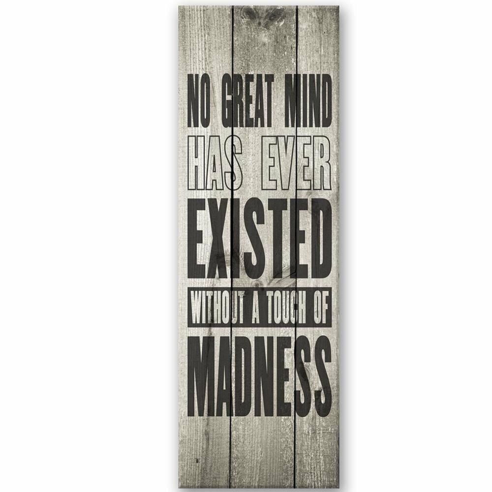 Typografische Kunst On Wooden Planks Quote