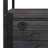 Foldable Outdoor Kitchen Island with Lockable Wheels, Storage Cabinet & Towel Rack (Black)-129470396-129470402