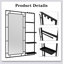 40 po L 30 po Grande armoire à pharmacie rectangulaire à fixation en surface en aluminium H H avec miroir, désembueur et éclairage réglable-831118647