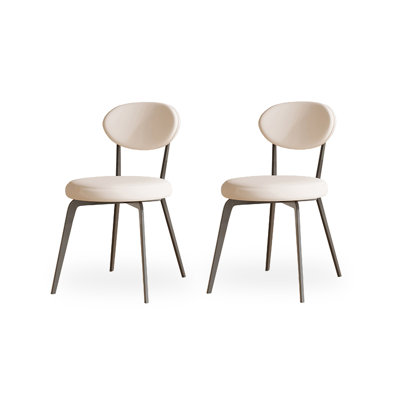Chaise moderne et simple en velours rembourré