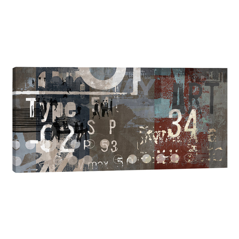 Type Art I by Sven Pfrommer - Wrapped Canvas Print, 30cm H x 61cm W x 4cm D