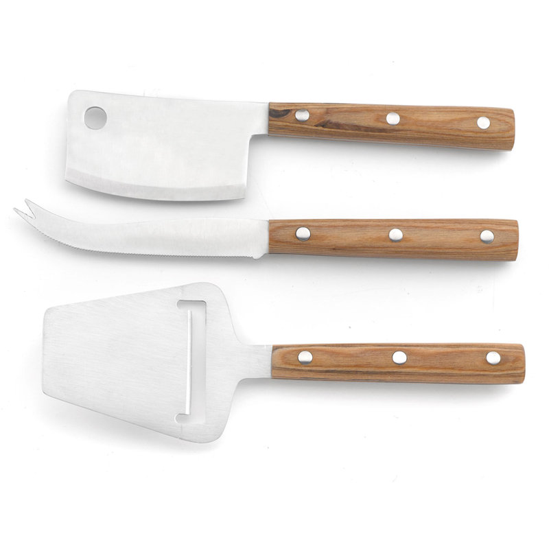  Ensemble de couteaux à fromage japonais Reggio, Brun
