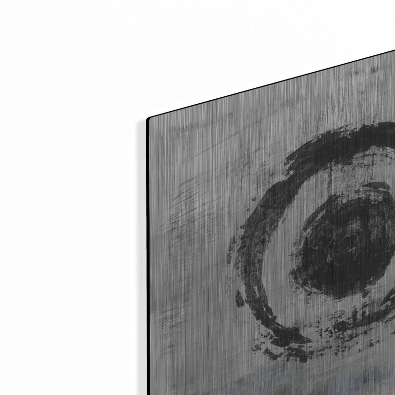 Ivy Bronx «Zen Circle II Crop» par Melissa Averinos, art mural en métal, H 12 po x l 12 po