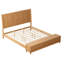 Lits King avec rangement, cadre en bois massif de style traîneau, chambre à coucher de style ferme
