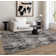 Brenetta Geometric Shapes Charcoal Area Rug