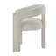 Ensemble de 2 chaises d'appoint en chenille blanche Gamarya