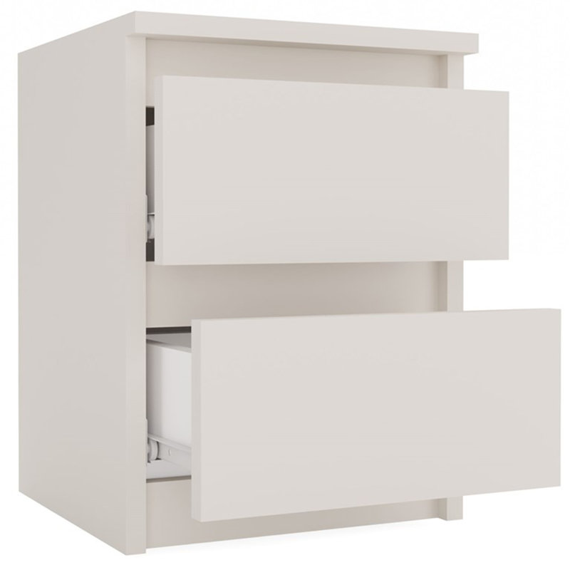 Taahir 2-Drawer Bedside Table 30 cm Cashmere