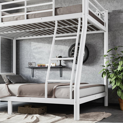 Structure de lit superposé en métal Vertex pour enfants et adultes, peu encombrante