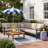 Townsend Outdoor 6 Person Sectional Seating Group With Sunbrella Cushions-100140279