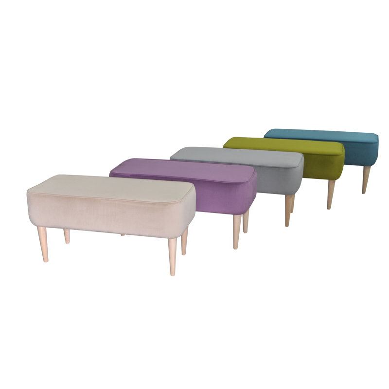 Milo Upholstered Bench, Cream, Natural