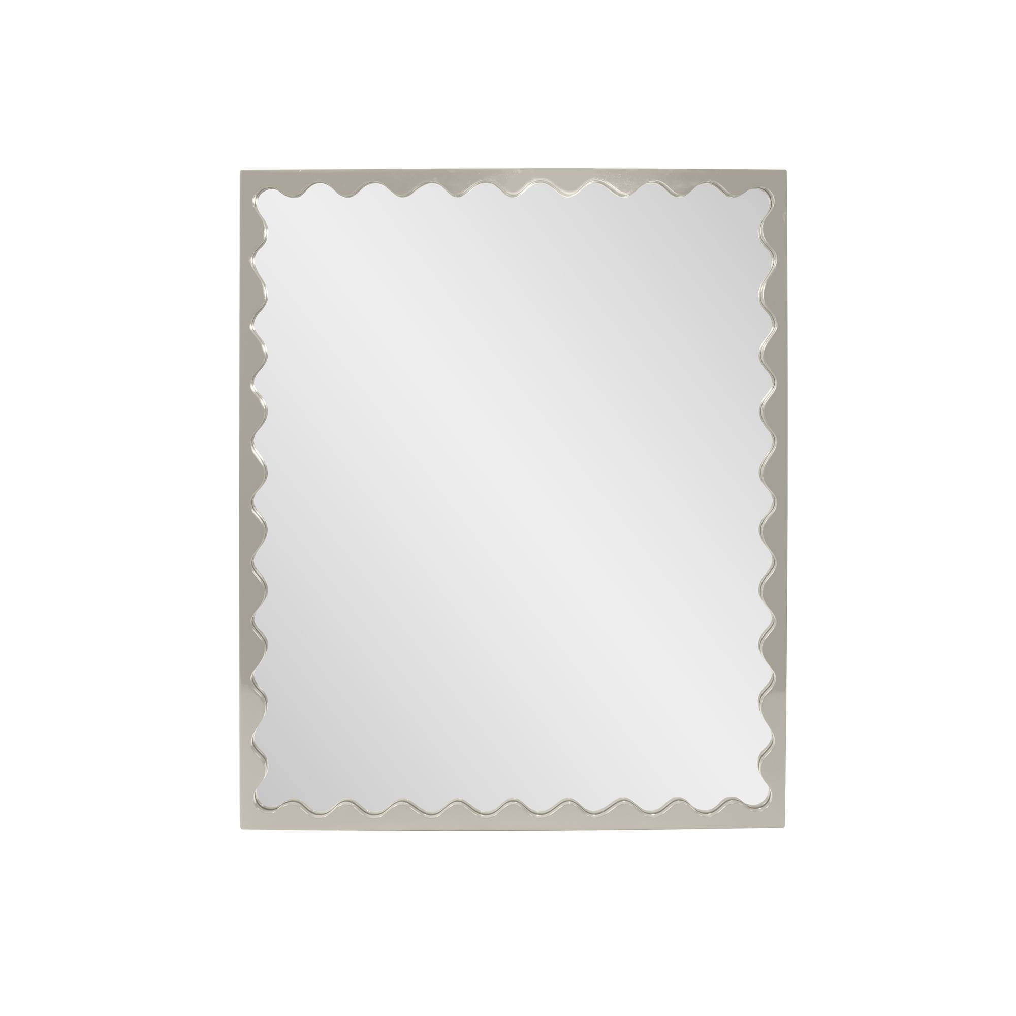 Ailee Rectangle Mirror, Nickel
