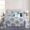 6 Piece Chelsea Printed Microfiber Quilt Set