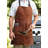 No Holiday Leather Cotton Grilling Apron