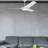 Gossamer 52'' Indoor Ceiling Fan with Light and Remote, Ceiling Fan with LED Light Kit, Modern 3-Blade Design, Quiet 6-Speed DC Motor - Matte White-89481475-89481473
