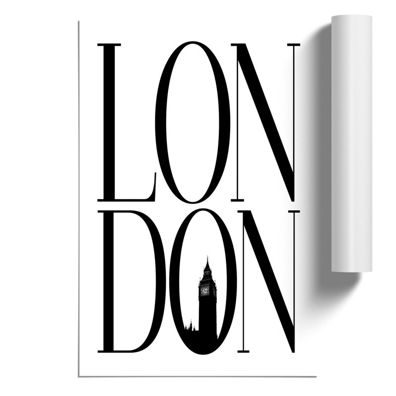London - Frameless Print, 59cm H x 42cm W x 0.1cm D