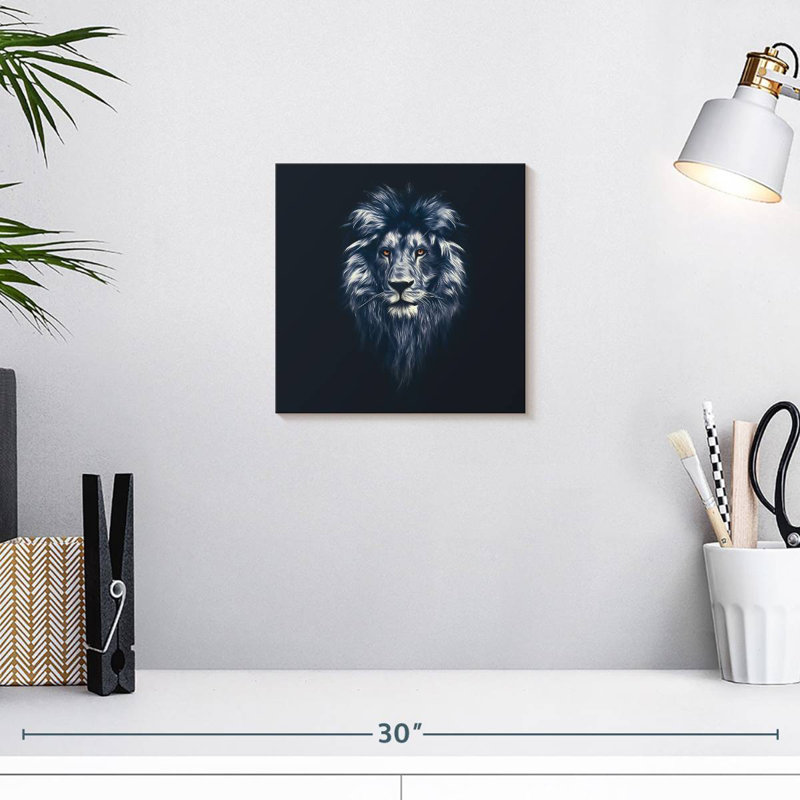 Brampt Bewitching Lion Head, 10" H x 10" W