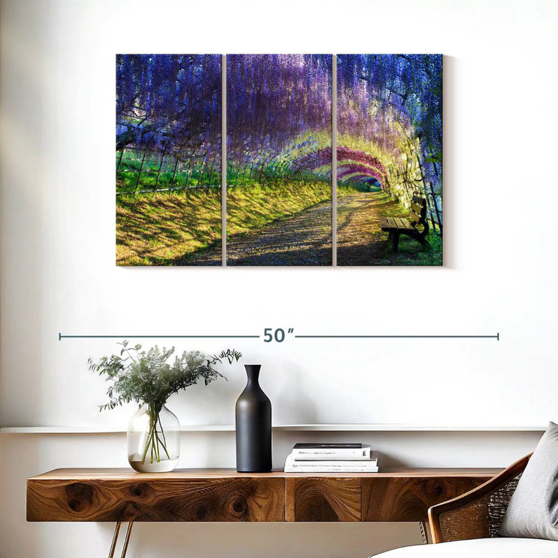 Harnek Lilac Wisteria Tunnel, 24" H x 38" W